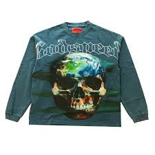 Godspeed Skull Globe Long Sleeve Tee