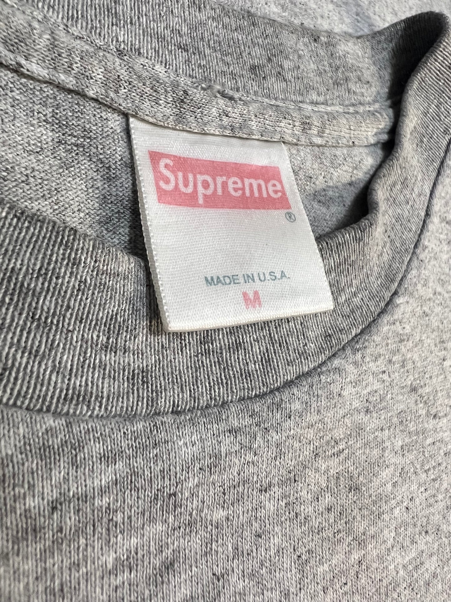 Supreme “9/11” Box Logo Tee Grey SS01