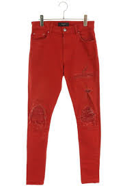 Amiri MX1 Patch Red Jeans