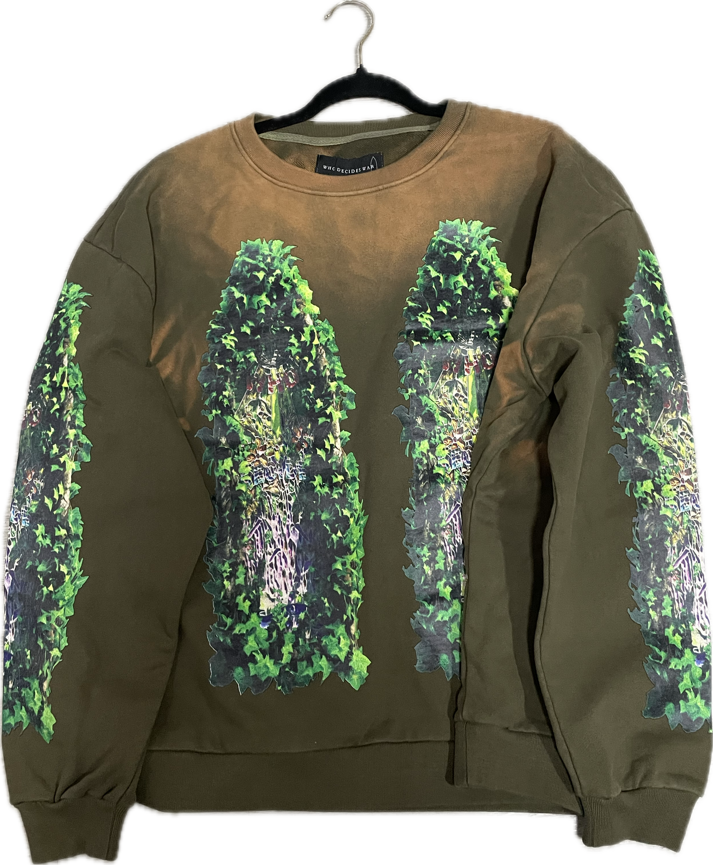 WHO DECIDES WAR GREEN GARDEN GLASS SWEATSHIRT