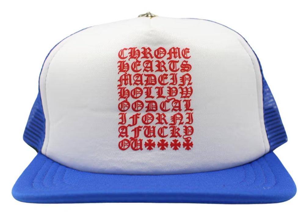 Chrome Hearts Eyechart Trucker Hat