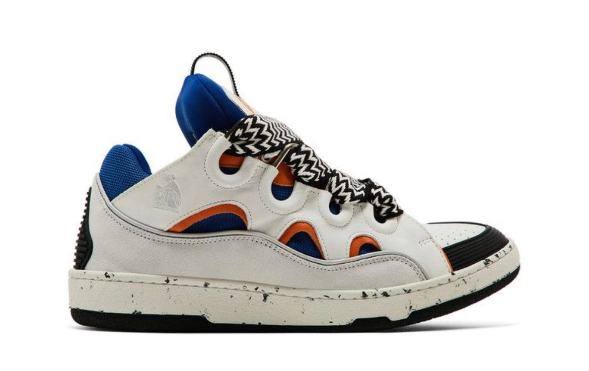 Lanvin Curb Sneakers 'White Blue
Orange'