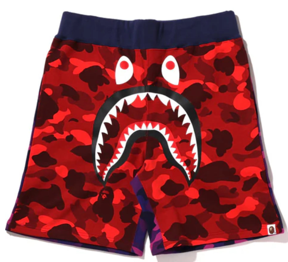 A Bathing Ape Shark Shorts Multi Camo