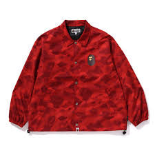 A Bathing Ape Color Camo College Coaches Jacket
