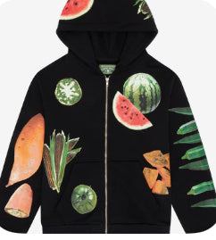 Denim Tears Fruit Collage Zip-Up