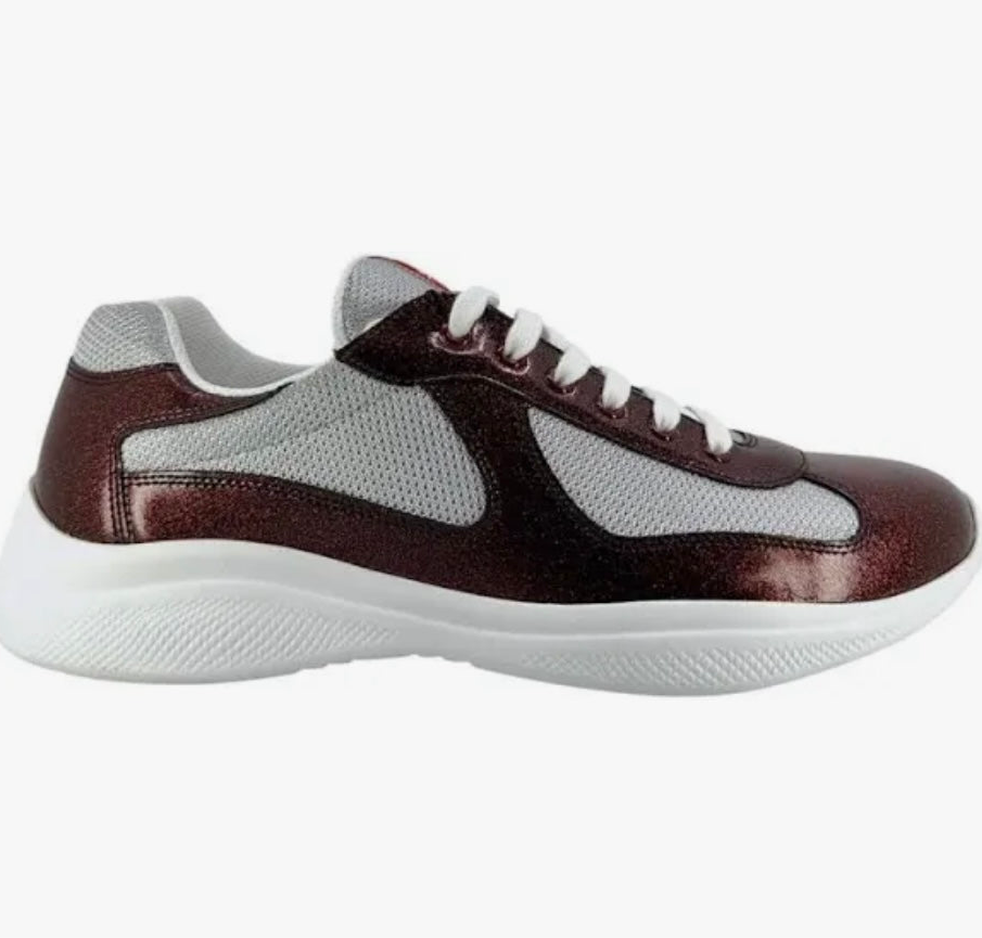 Prada America's Cup Low Glitter Sneaker