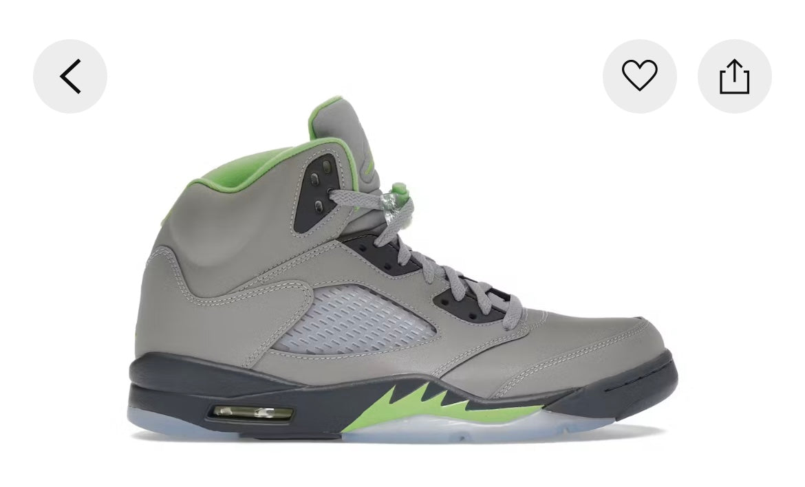 Jordan 5 Retro
“Green Bean”