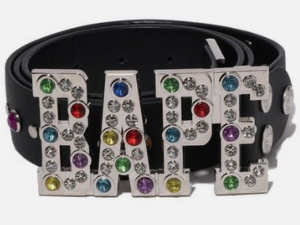A Bathing Ape ABC Color Stone Jewels Belt Bape