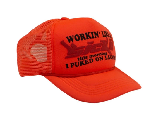 Sicko Laundry Trucker Hat Orange