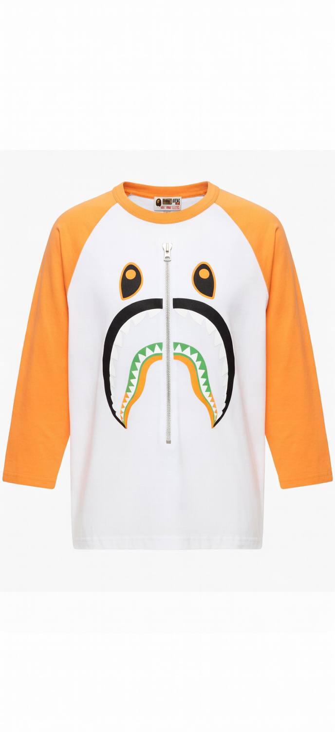 A Bathing Ape Bape Classics 2001 Vintage Shark Raglan