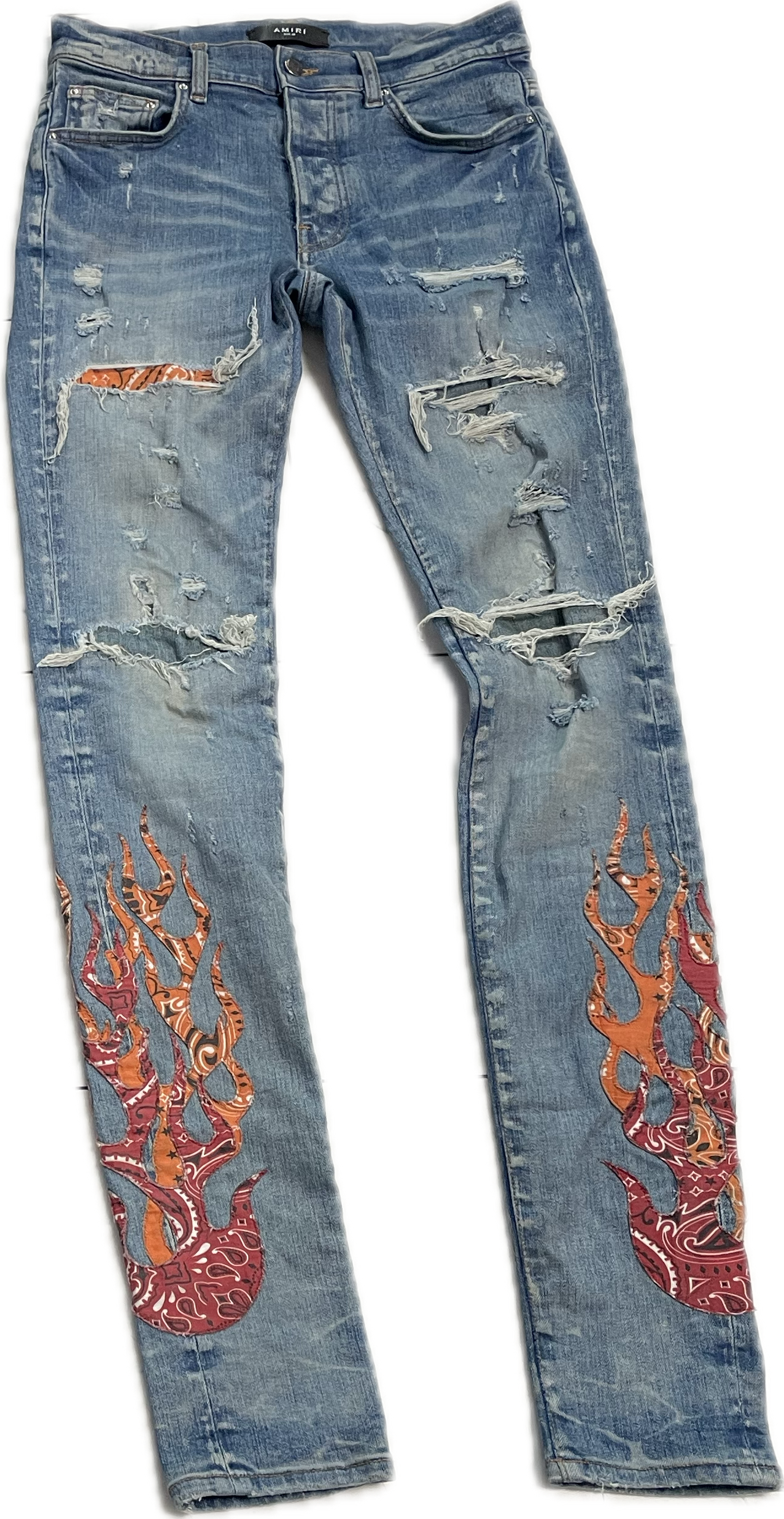 Amiri Flame denim