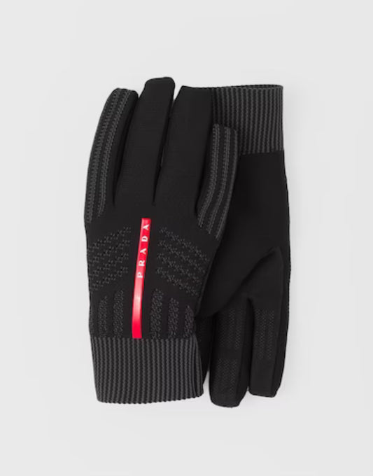 Prada Linea Rossa Knit Gloves