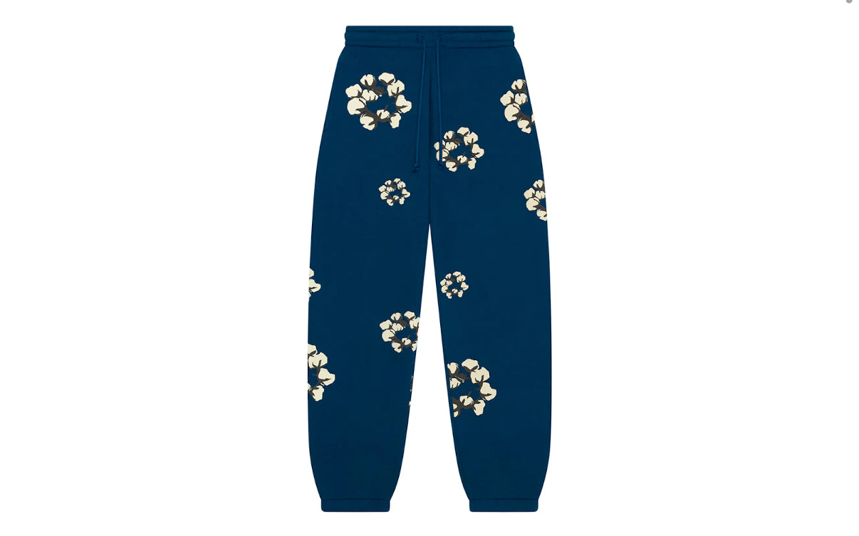 Denim Tears x CPFM Cactus Tears Wreath Sweatpants Navy