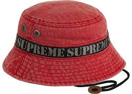 Supreme Stencil Webbing Boonie Red SS23