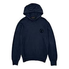 Louis Vuitton Navy Hooded Pullover