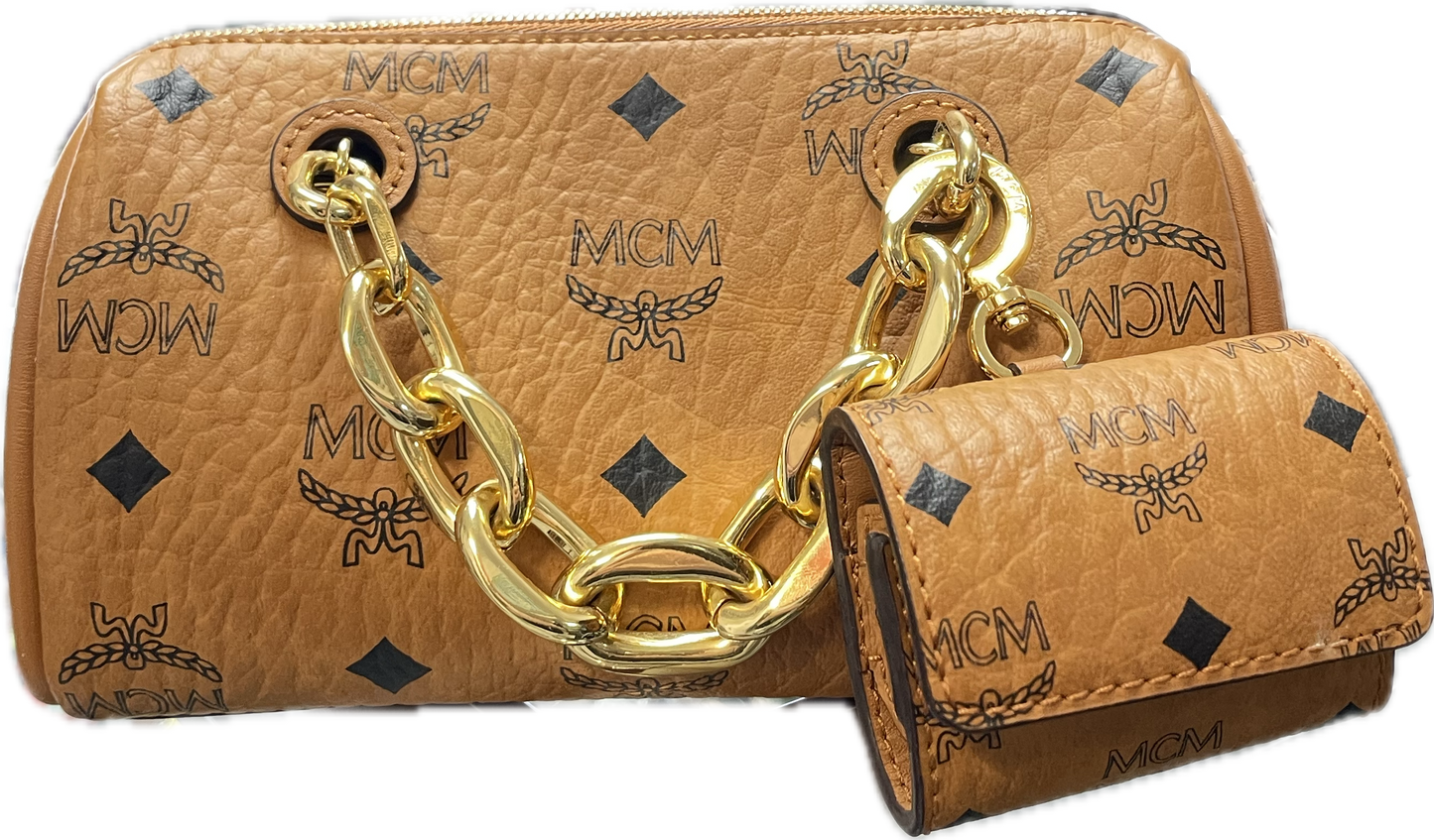 Mcm visetto mini bag/air pod case