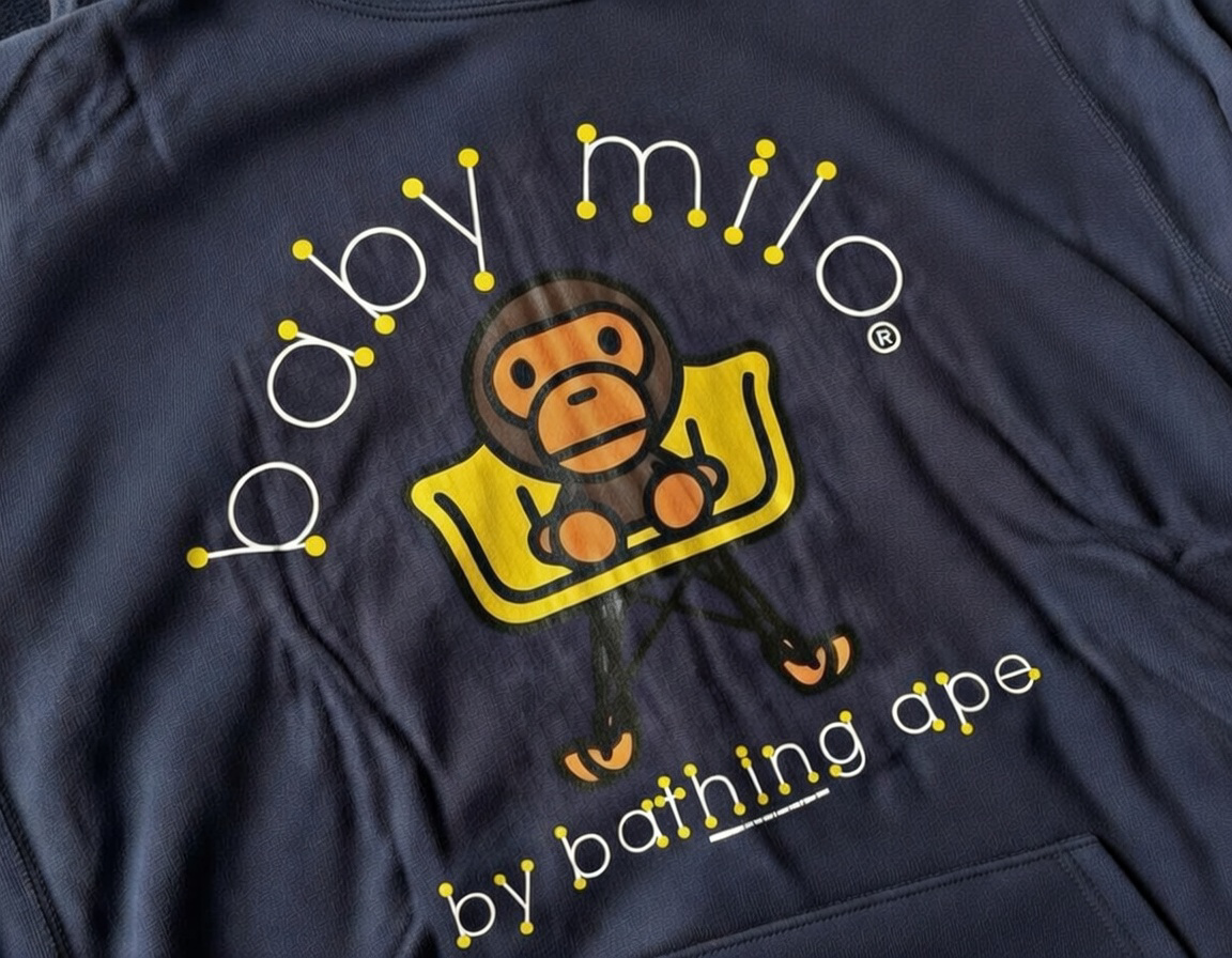 A Bathing Ape Bape Baby Milo High Chair Full Zip Vintage 2001