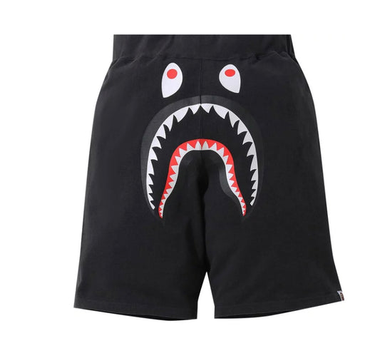 Bape “Shark” Nylon Shorts Black