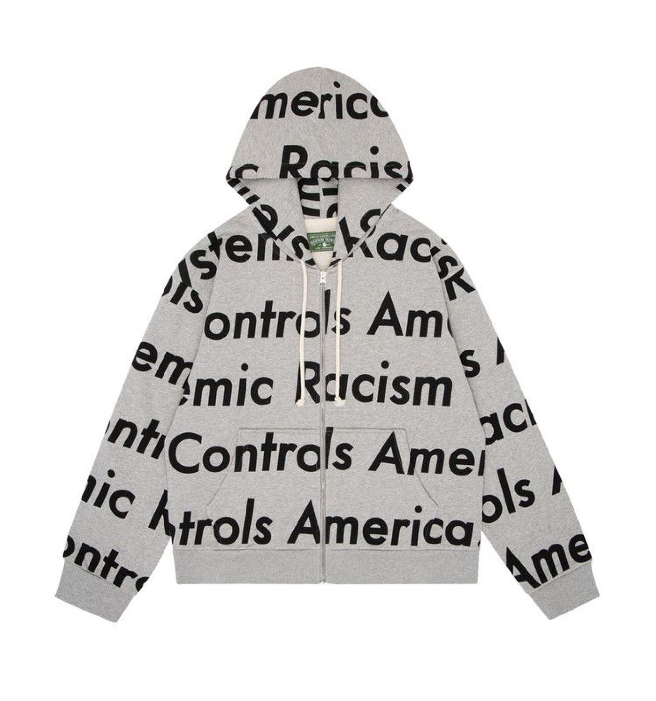 Denim Tears “Systemic Racism Controls America” Zip Up Hoodie