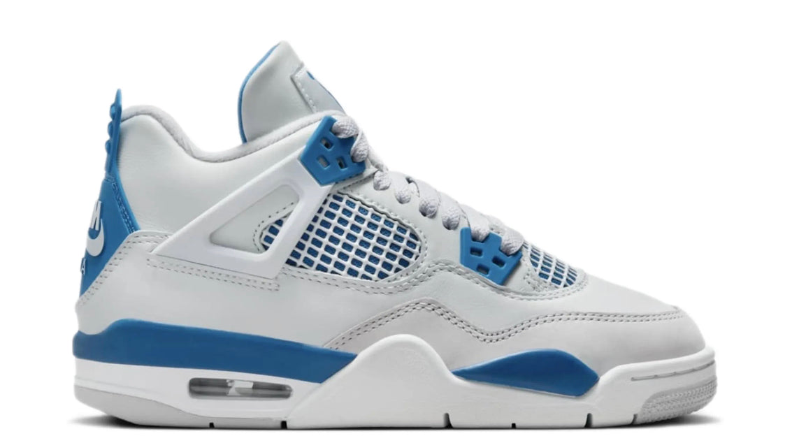 Jordan 4 Retro “Military Blue” (PS, GS, TD)