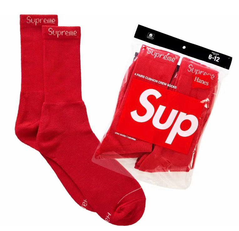 Supreme x Hanes Red Sock 4-Packs