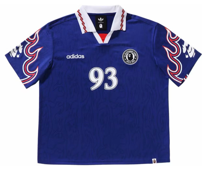 A Bathing Ape Bape x Adidas Flames Soccer Jersey