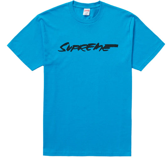 Supreme Futura Logo Tee Bright Blue
