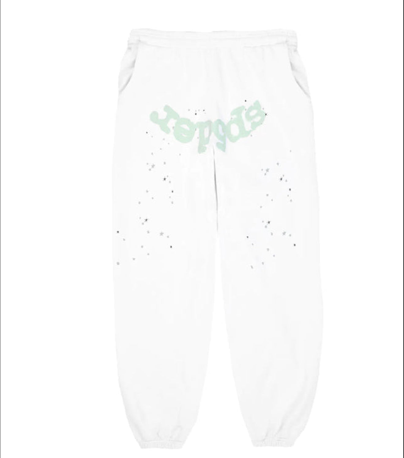 Sp5der Worldwide “Moto” Sweatpants Eggshell