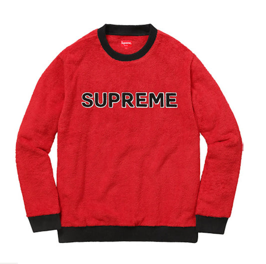 Supreme Terry Crewneck Red (SS17)