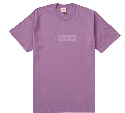 Supreme Tonal Box Logo Tee Dusty Purple