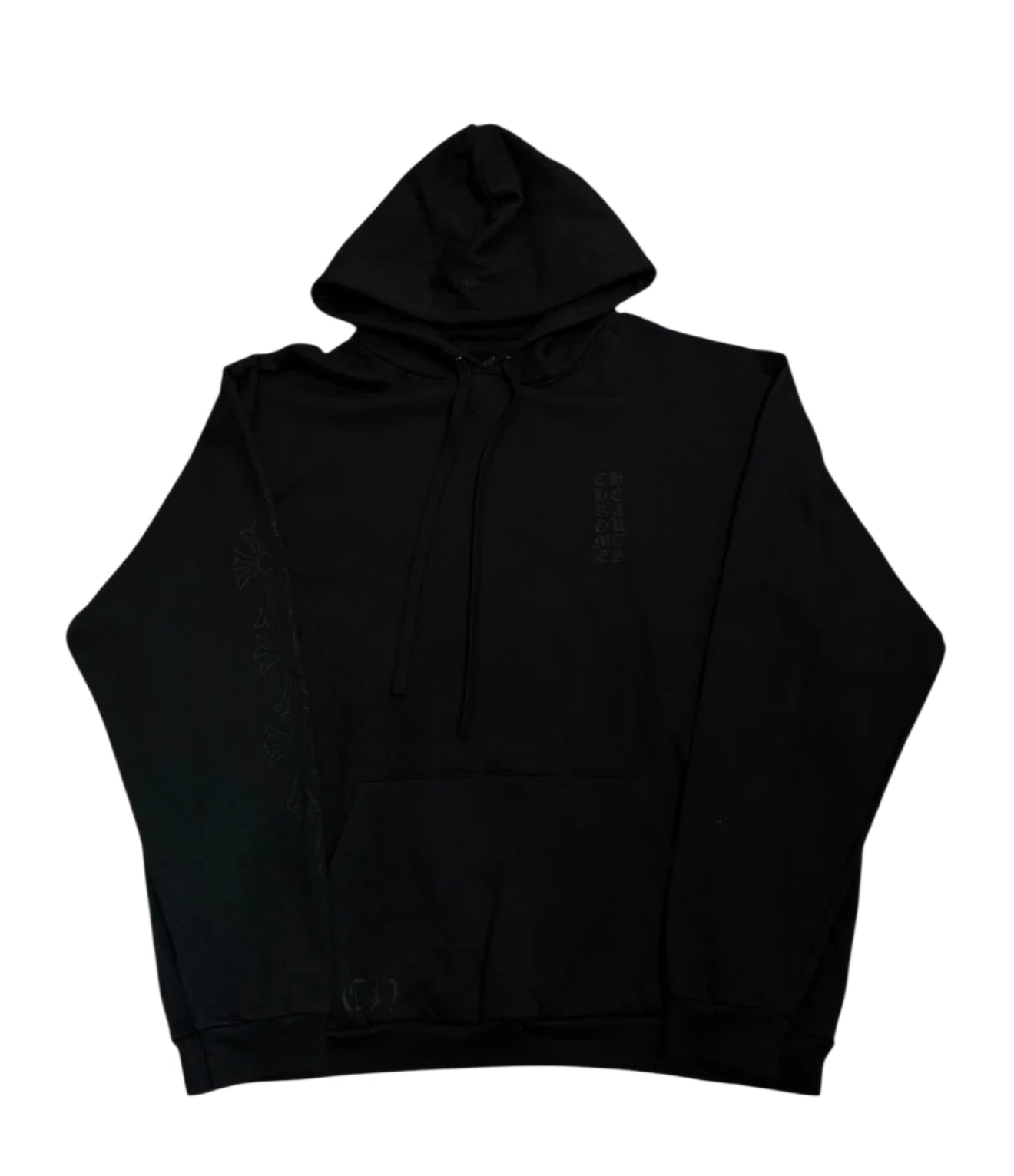 Chrome Hearts Miami Exclusive “Cemetery Vertical Logo” Hoodie