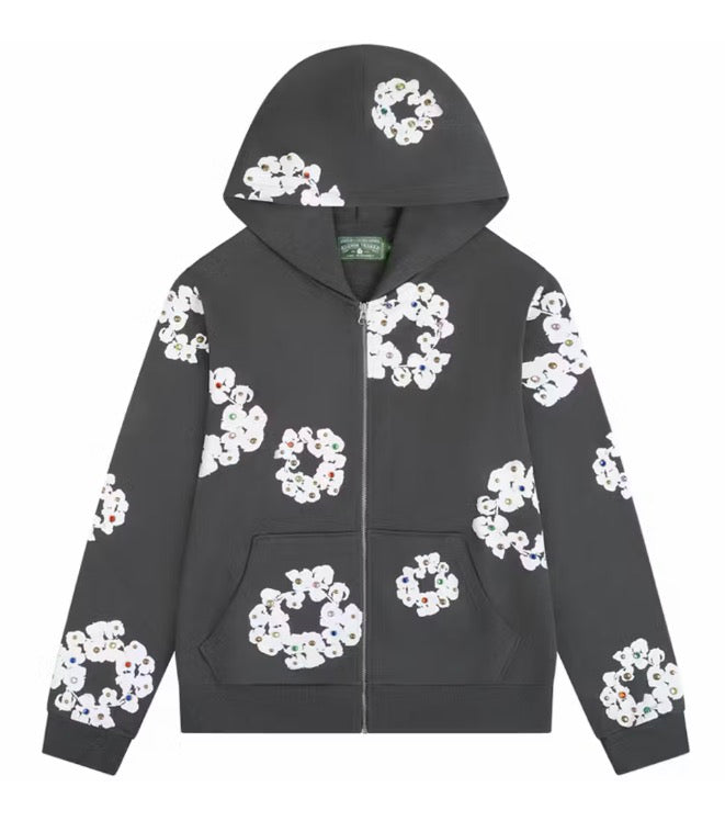 Denim Tears Rhinestone Vintage Zip-Up