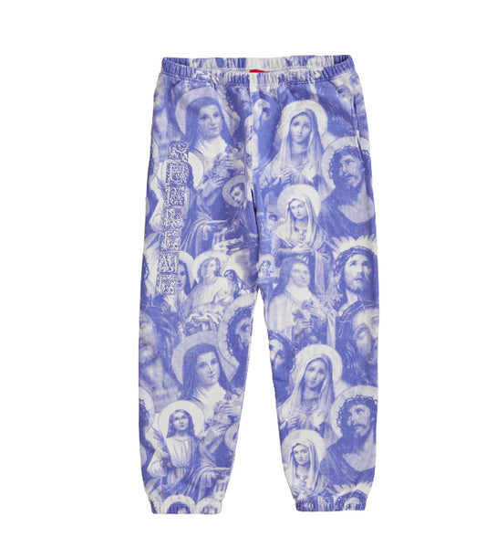 Supreme “Jesus & Mary” Sweatpants Purple (FW18)