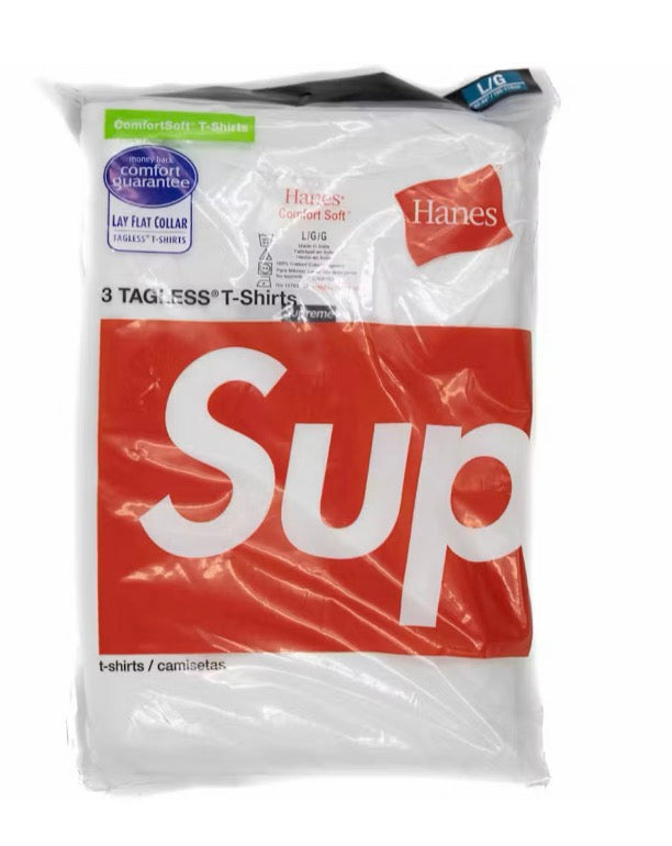 Supreme Hanes Tees White