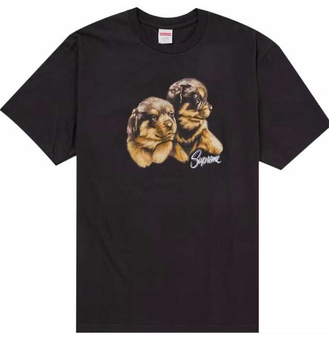 Supreme “Puppies” Tee Black FW26