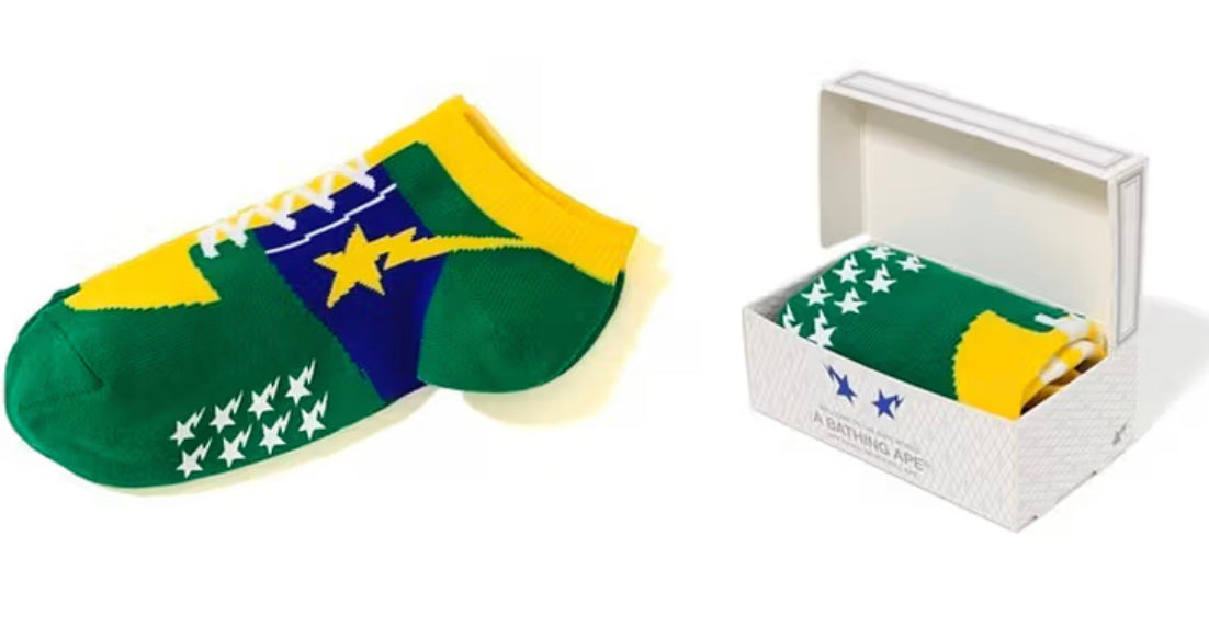 A Bathing Ape Bape Sta “Brazil” Socks