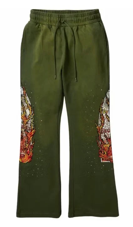 Who Decides War Glass Lounge Sweatpants Olive