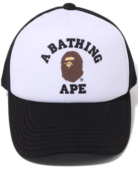 A Bathing Ape College Logo SnapBack Black