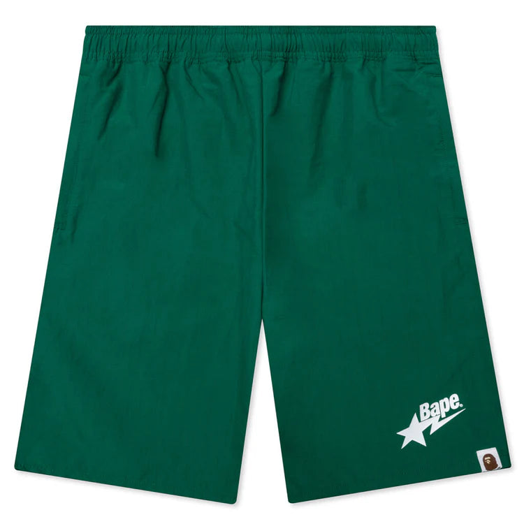 A Bathing Ape Bape Bape Stabaloho Beach Shorts Green