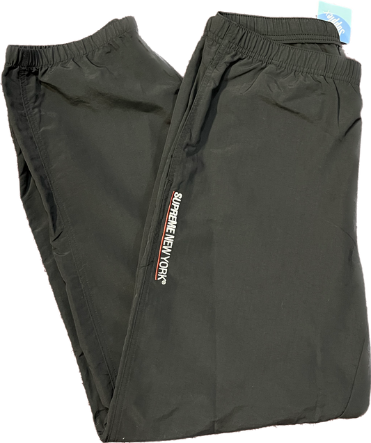 Supreme Black Nylon Warm Up Sweatpants (FW22)