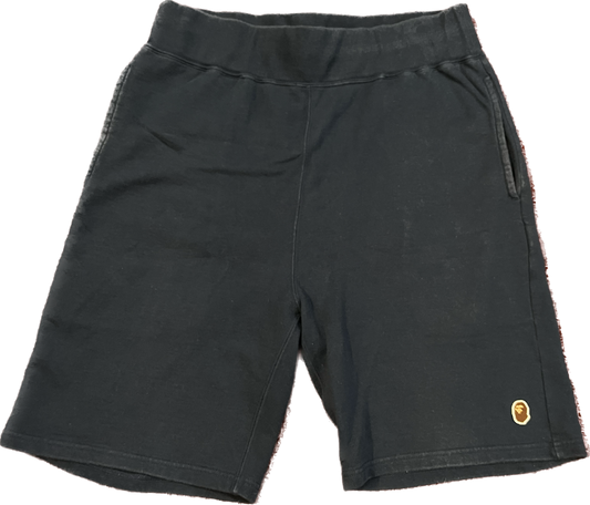 Bape One Point Navy Sweat Shorts