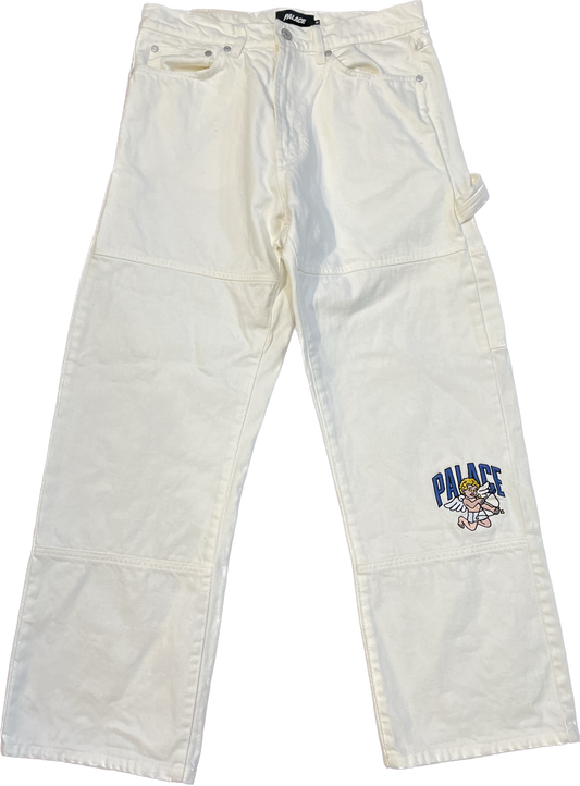 Palace ‘Cherub’ Double Knee Pants White (FW16)