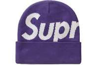 Supreme Big Logo Beanie Purple