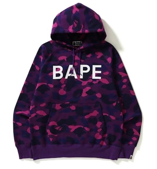 Bape Color camo purple pullover