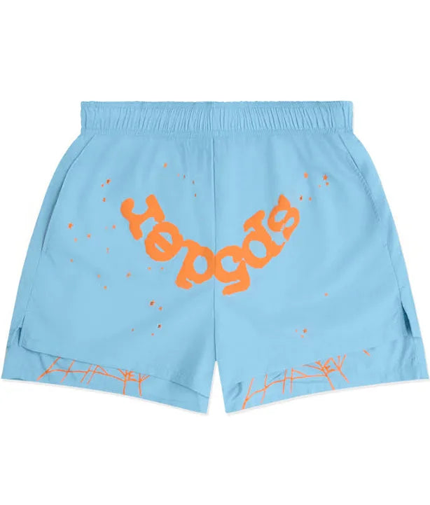 Sp5der OG Web Shorts Blue