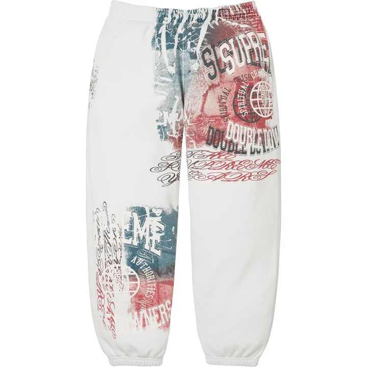 Supreme overprint sweatpants