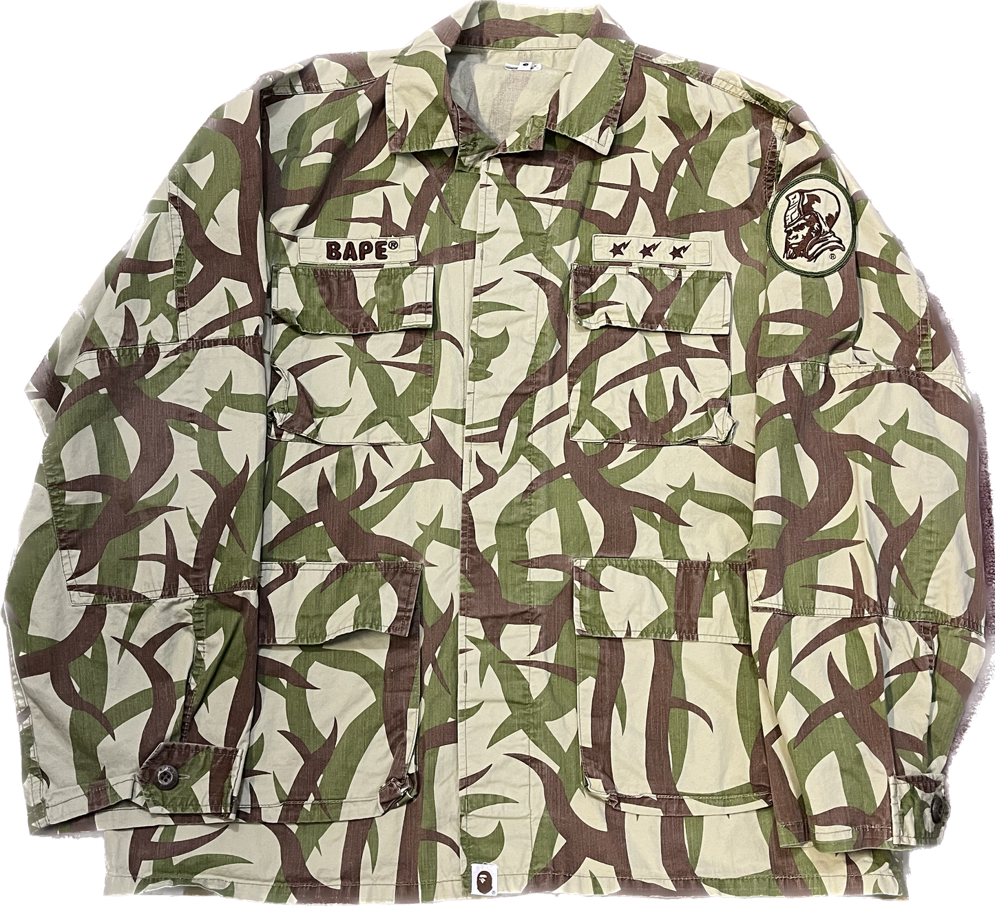 Bape “Jungle Camo” Button Down Jacket