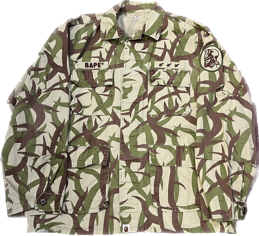 Bape “Jungle Camo” Button Down Jacket