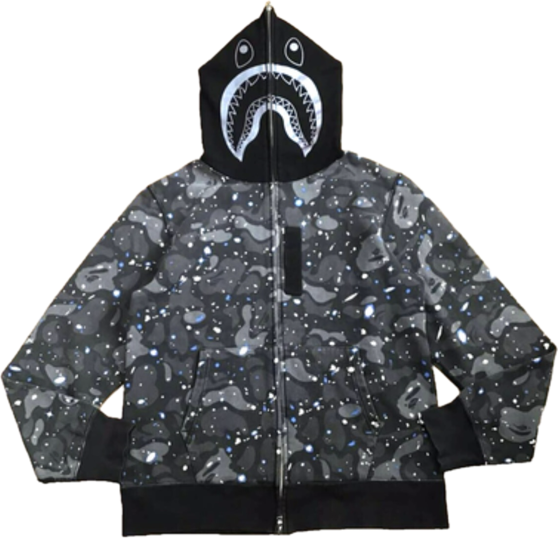 A Bathing Ape Bape Luminous Shark Full-Zip Hoodie