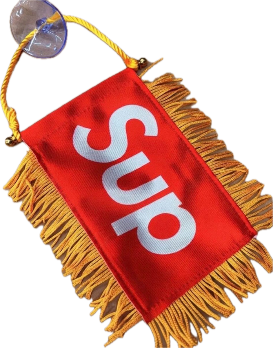 Supreme Fringed Banner Flag